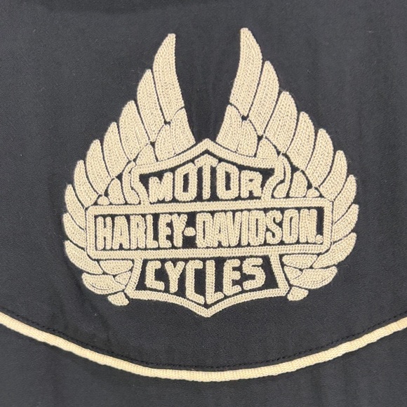 Harley-Davidson ,size S,Black and White Button-Up Shirt - Picture 7 of 16